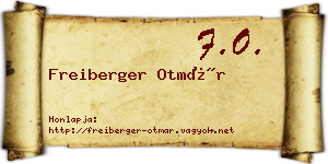 Freiberger Otmár névjegykártya